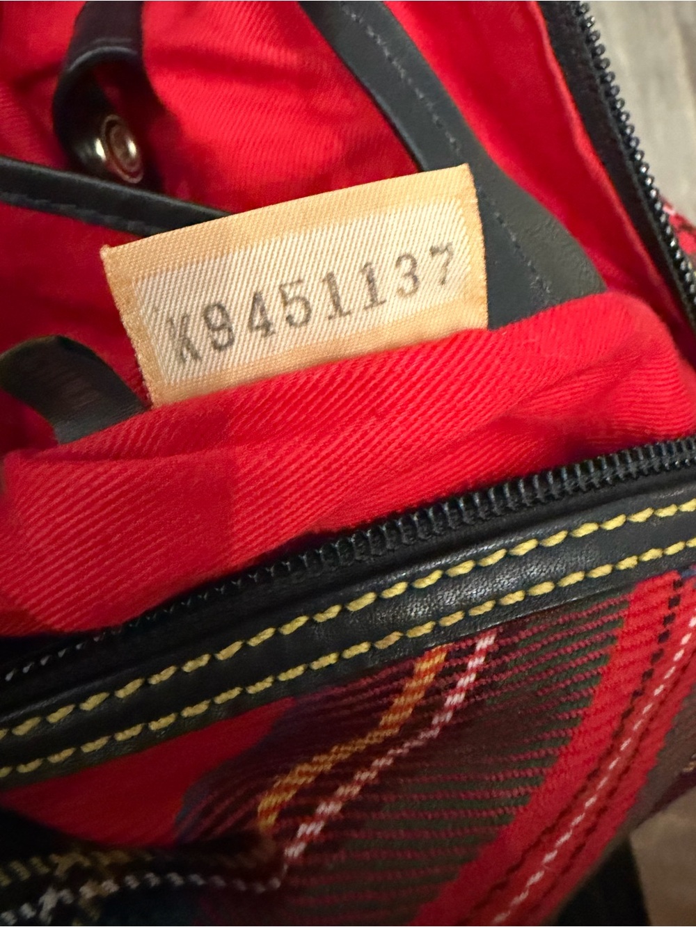 Dooney & Bourke Classic Red Plaid Satchel Handbag - Women crossbody - Picture 8 of 8